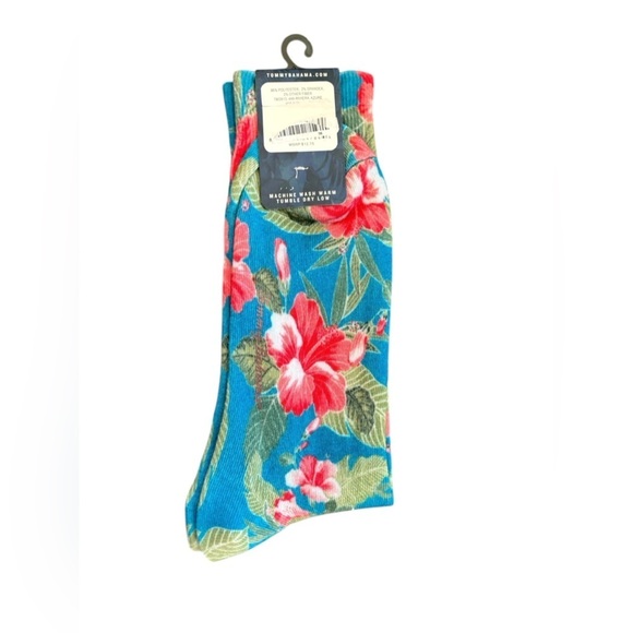 Tommy Bahama Men’s Hawaiian Hula Dancer Socks Hosiery OS Poly Spandex New - Picture 1 of 4